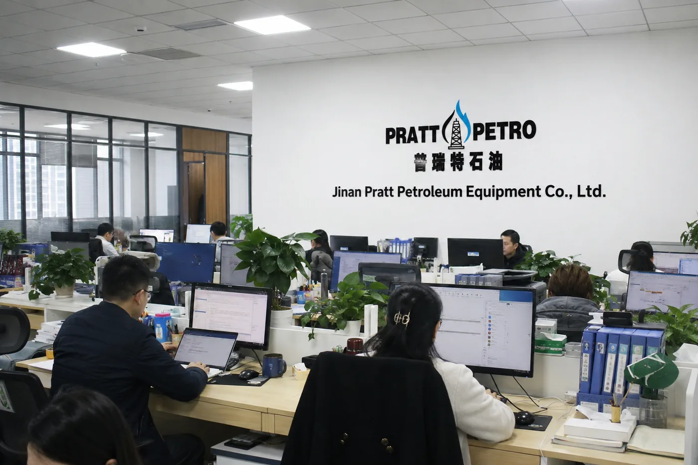 فريق مكتب Pratt Oil يدعم عروض أسعار قطع غيار حقول النفط ومطابقة أرقام القطع في جينان الصين
