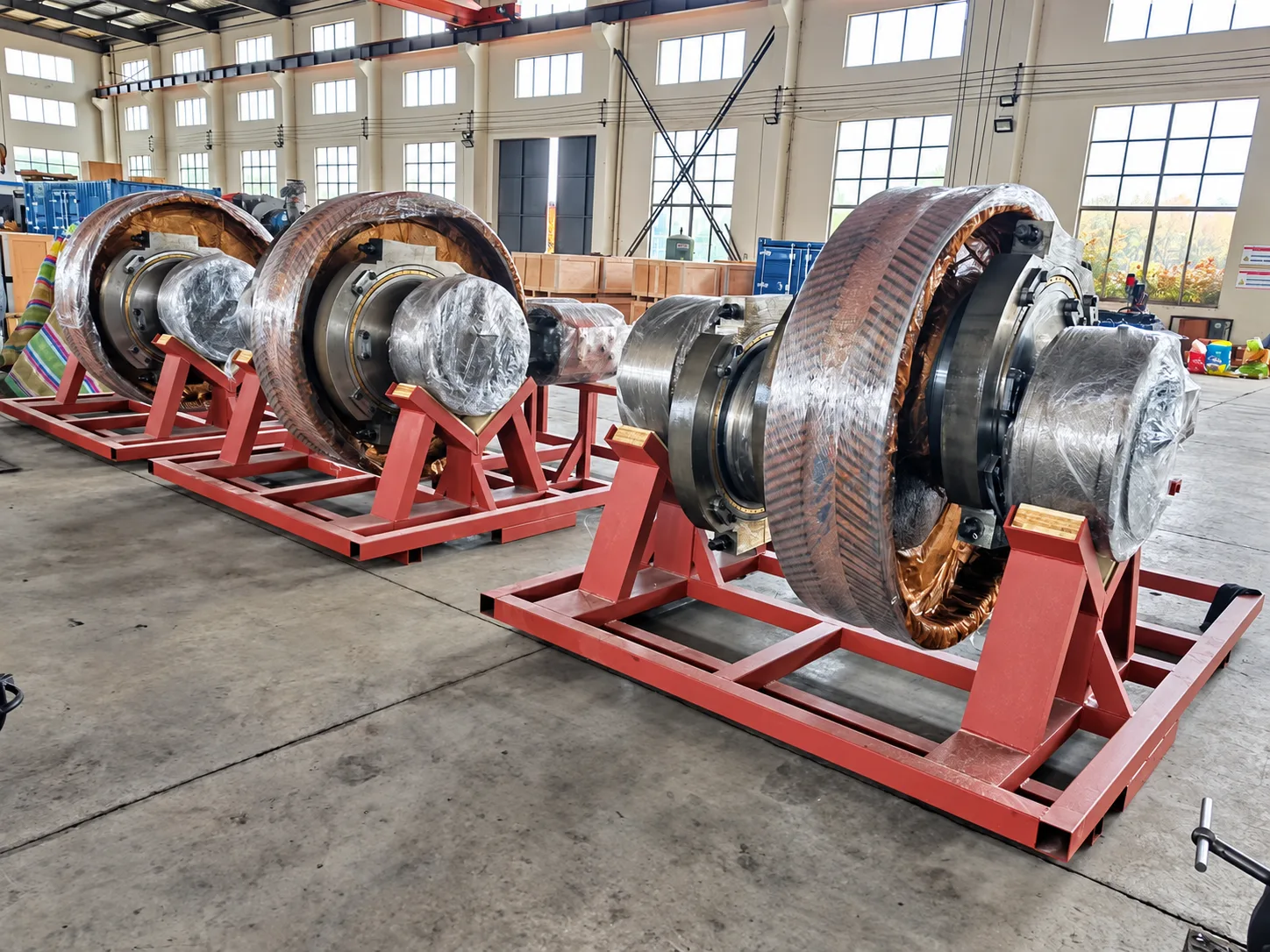 Pump assemblies ready for shipment