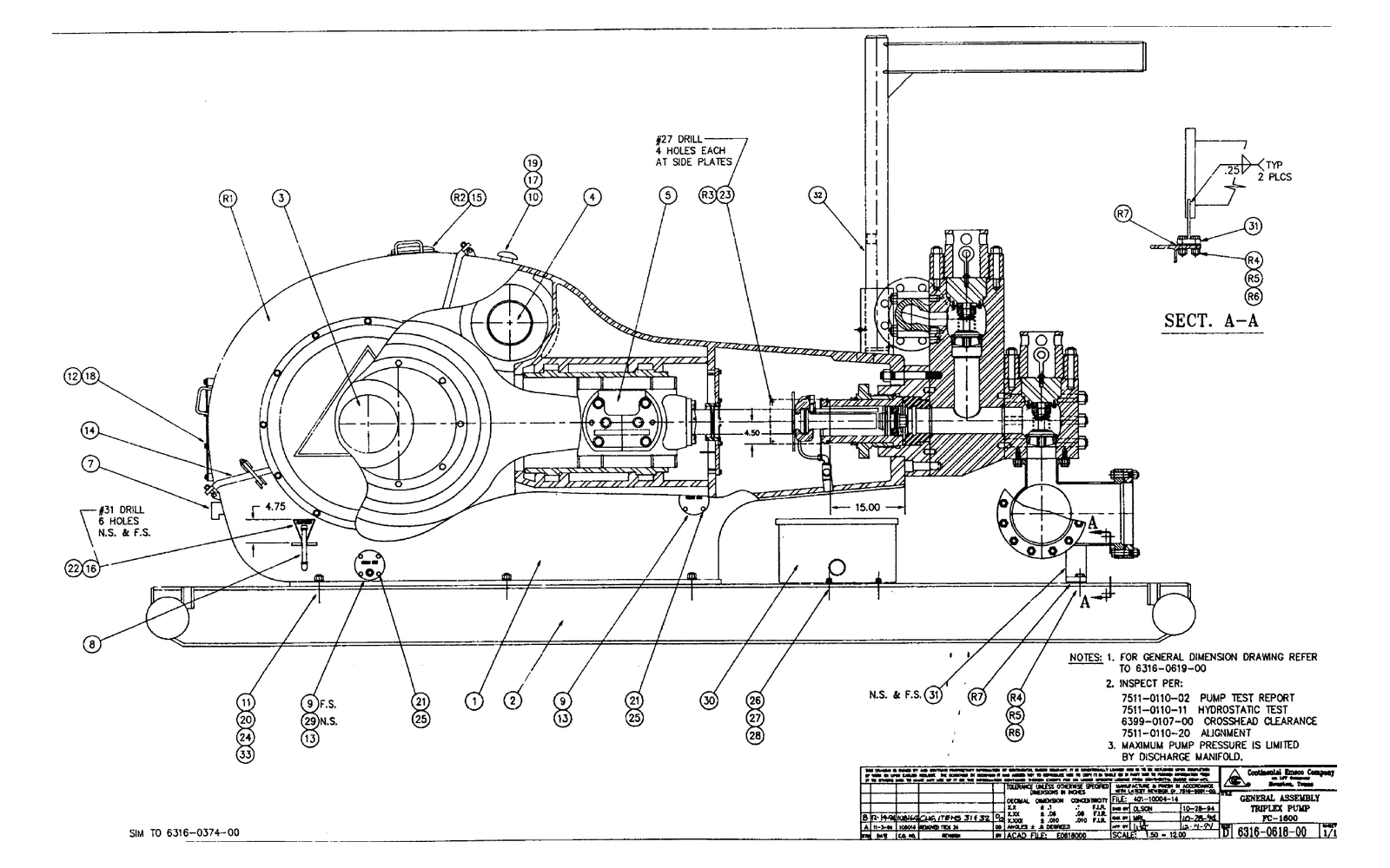 EMSCO FC-1600 source reference illustration: FC-1600 general-assembly illustration from the supplied source configuration.