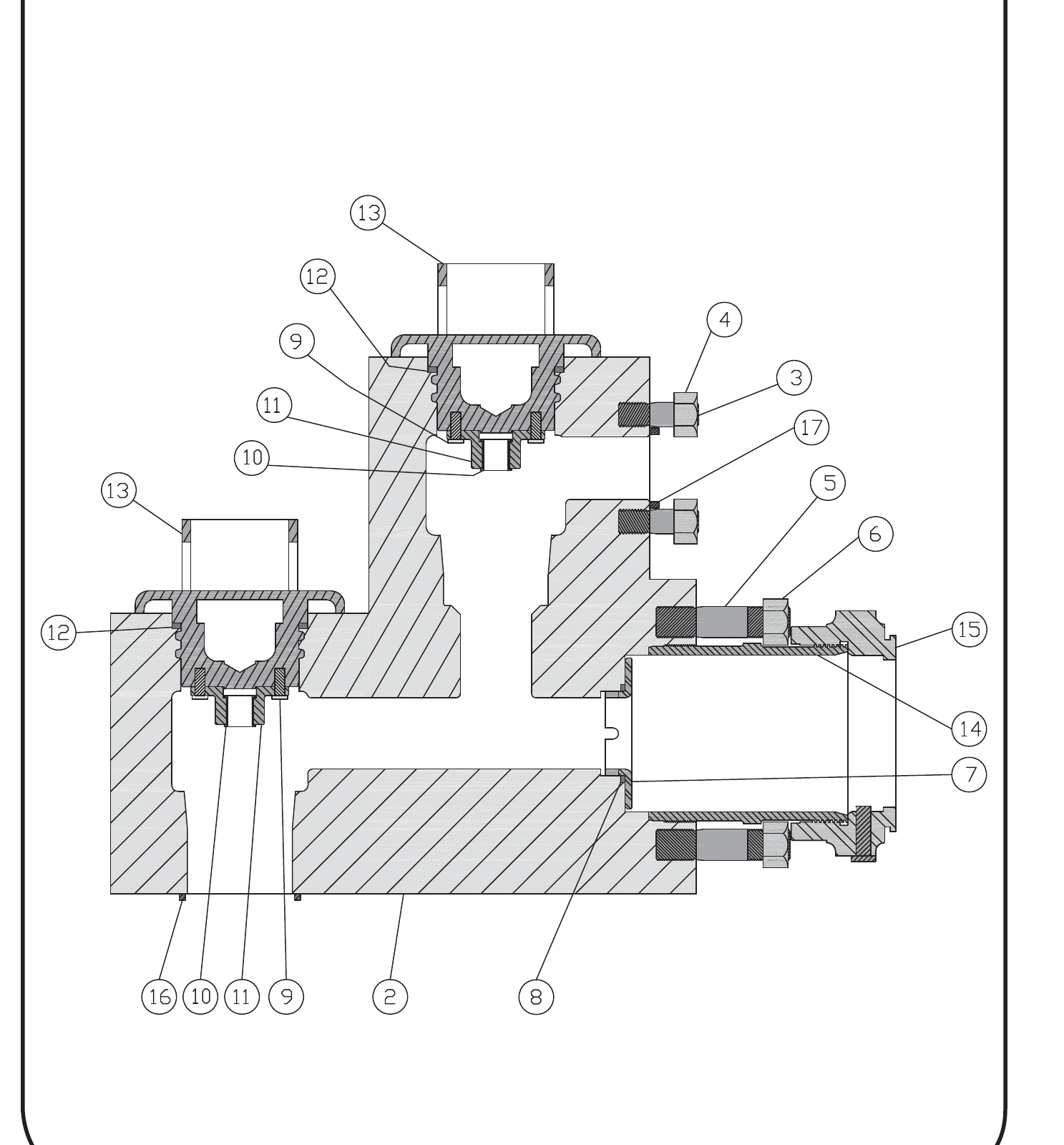 Oilwell A-600-PT source fluid-end reference drawing