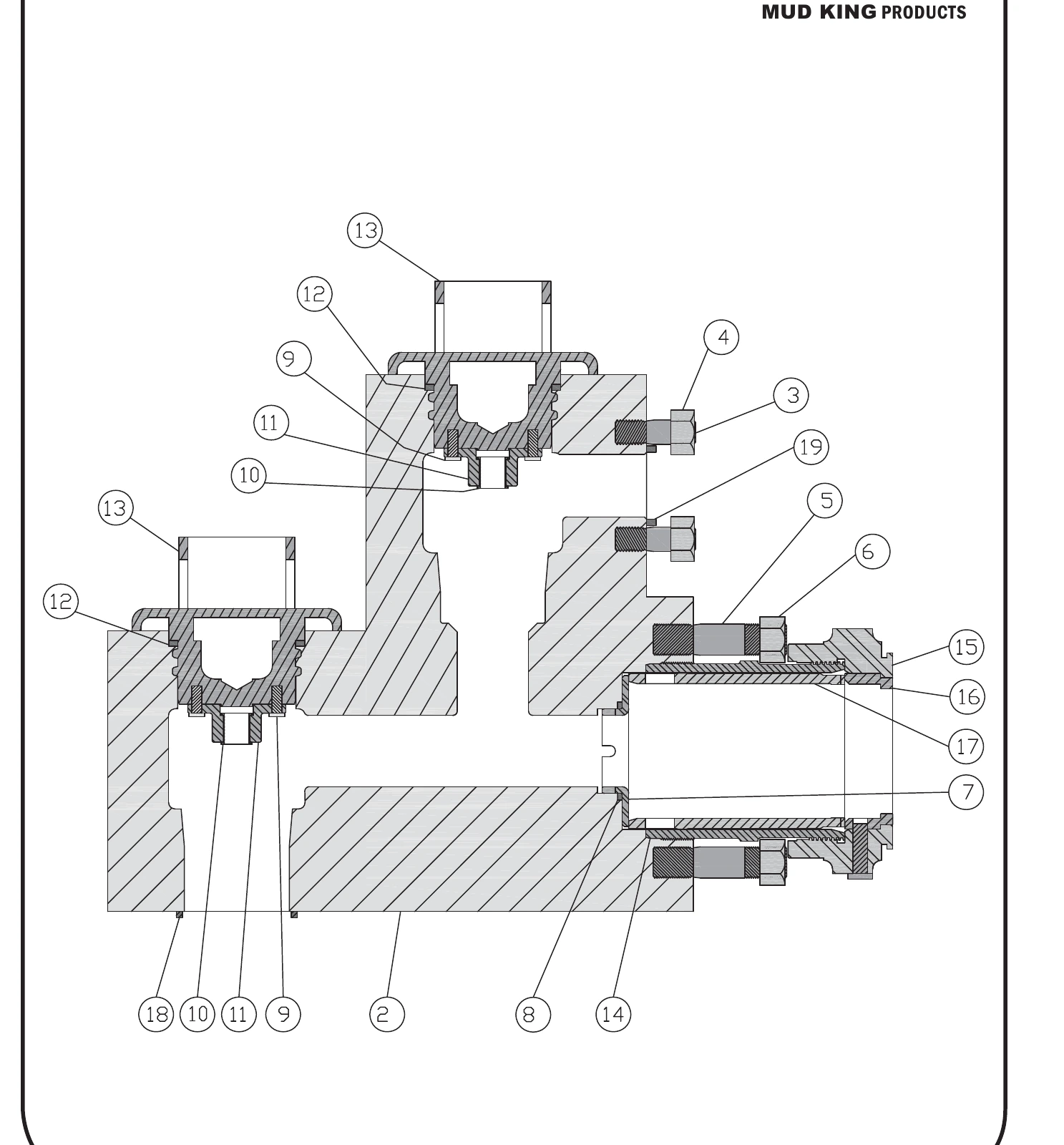 Oilwell A-850-PT source fluid-end reference drawing