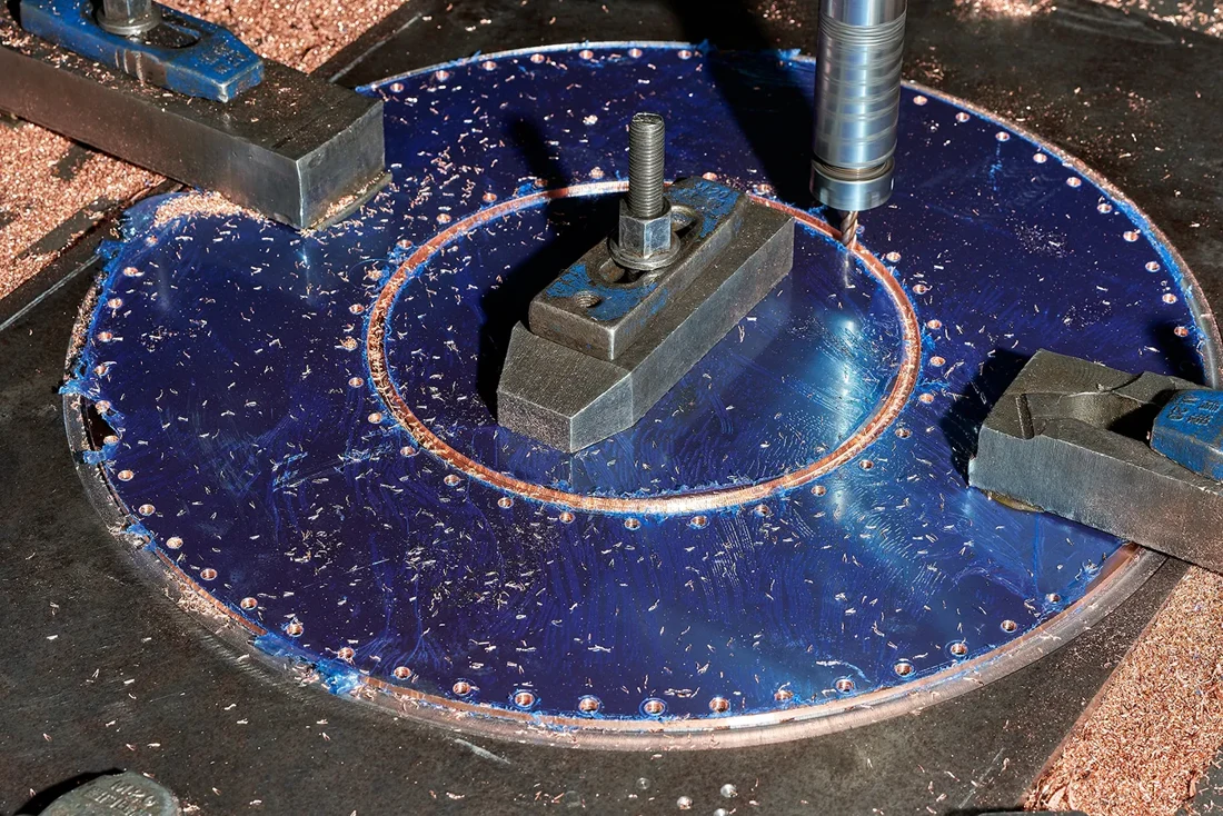 Precision machining of a brake component