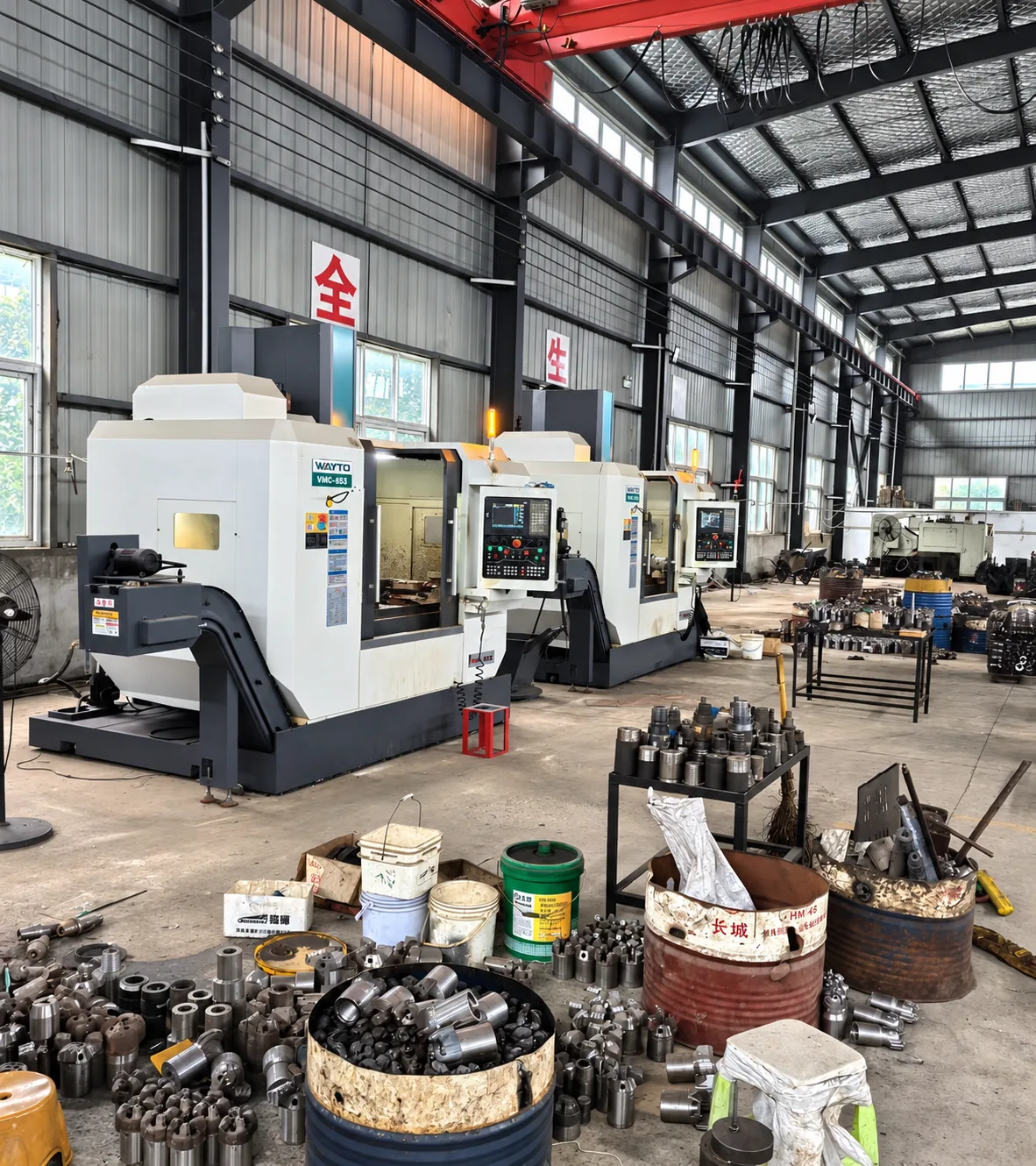 CNC machining workshop