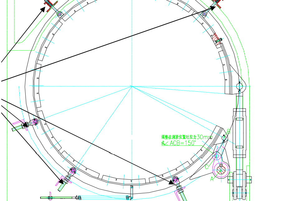 Drawworks brake band drawing
