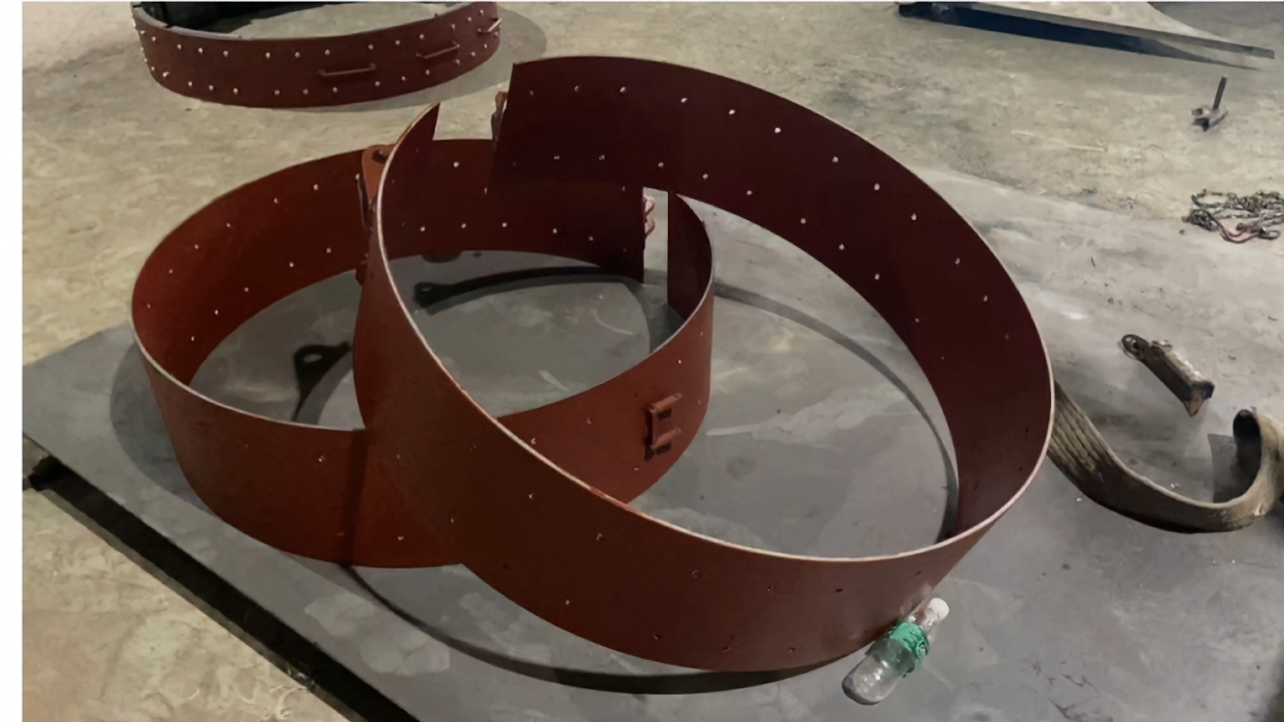 Drawworks brake band workshop photo